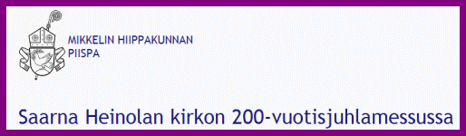 Piispa Seppo Häkkisen saarna Heinolan kirkon 200-vuotisjuhlamessussa 27.11.2011